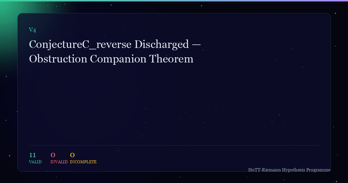 Cover for ConjectureC_reverse Discharged — Obstruction Companion Theorem